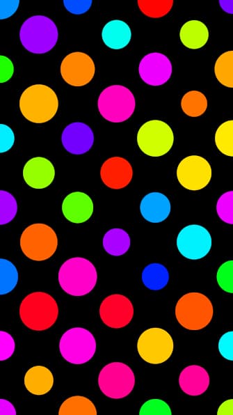 Big Neon polka dots iphone wallpaper hd