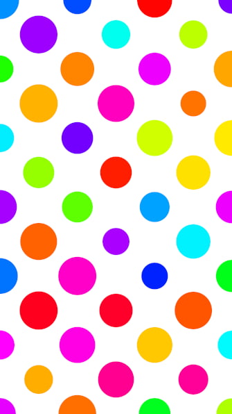 Rainbow big polka dots wallpaper hd background